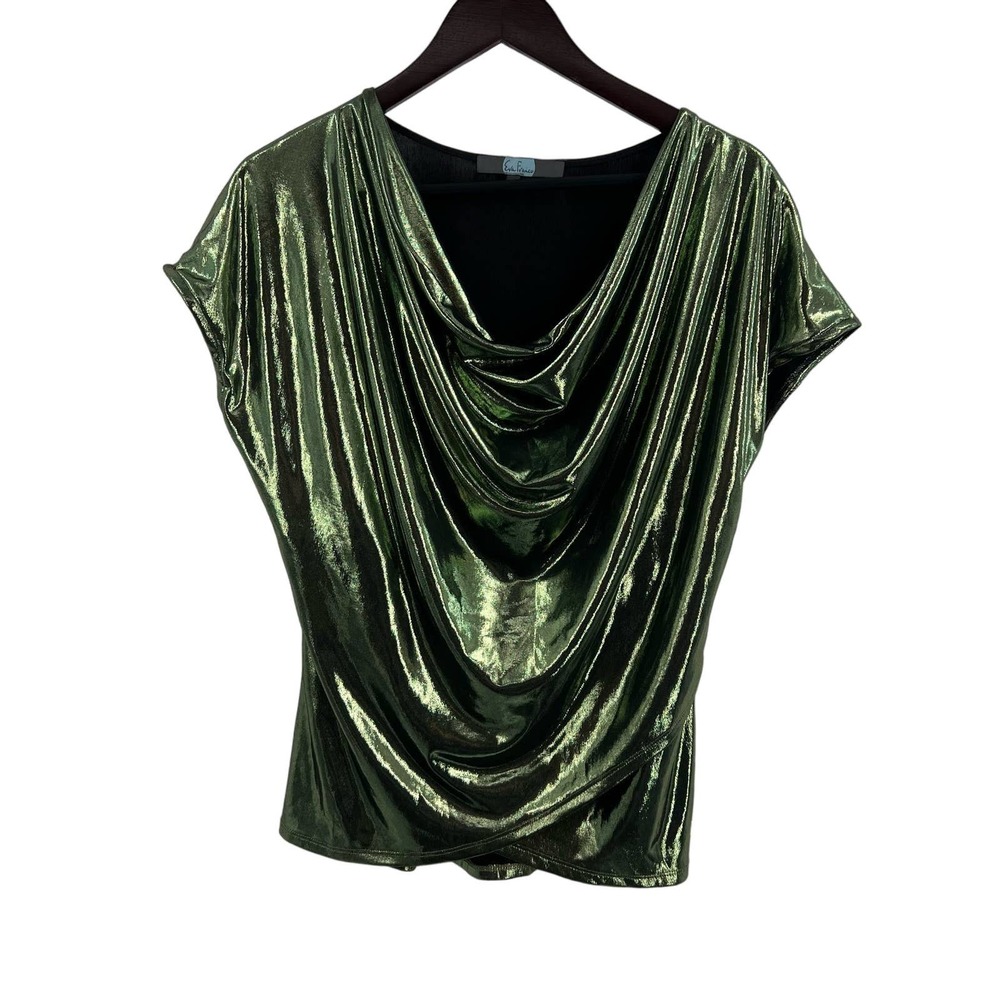 Eva Franco Gold Metallic Shimmer Top Size 6 New‎